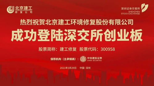 首日股價(jià)上漲6倍 300958 建工修復(fù) 敲鐘上市 北京國(guó)企控股上市公司再擴(kuò)容